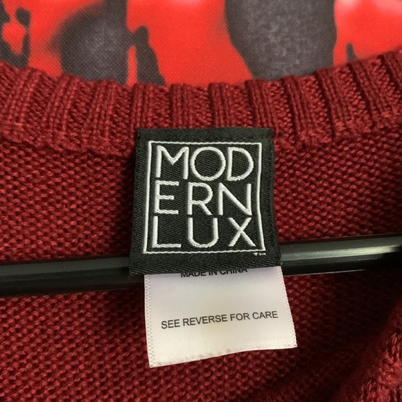 Blessed Burgundy Knit Sweater - Picture 3 of 5